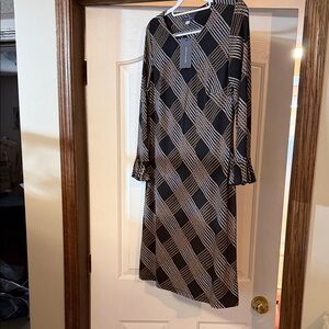 Tommy Hilfiger Black and White Checkered Dress